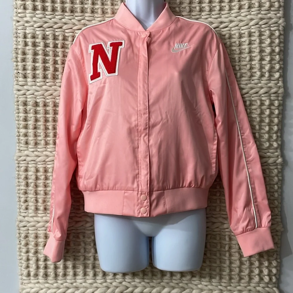 Nike Youth Varsity Letterman Jacket Girls Size XL / XS Women